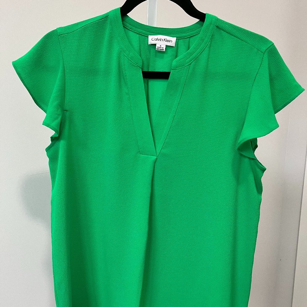 Calvin Klein Green Blouse size S